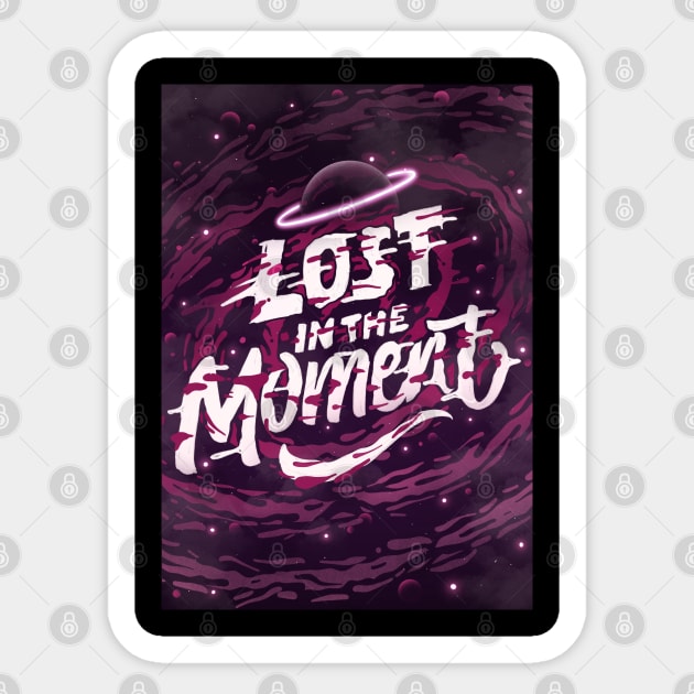 Lost In The Moment Sticker by Nynjamoves